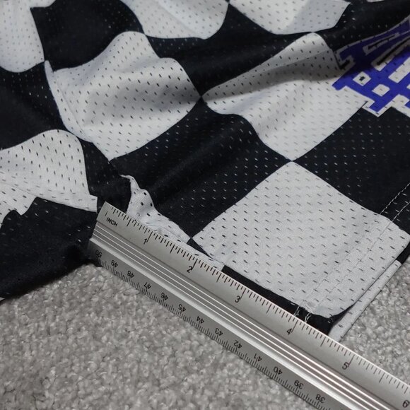 Eric Emanuel Black and White Checkered Men Shorts - Picture 7 of 13